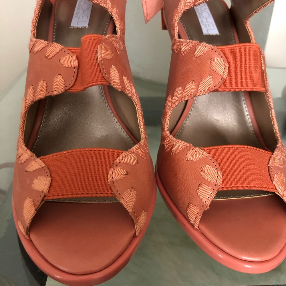 Rachel Roy Strappy Leather Ankle-Bow High Heels - Picture 2 of 8